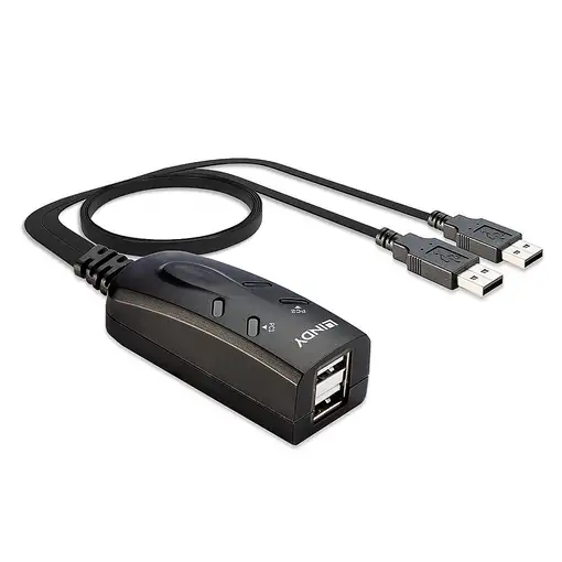 Lindy 32165 interruptor KVM Negro