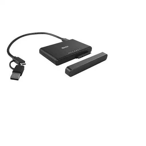 Lindy 43359 base de conexión para disco duro USB 3.2 Gen 2 (3.1 Gen 2) Type-C Negr