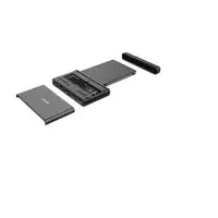 Lindy 43359 base de conexión para disco duro USB 3.2 Gen 2 (3.1 Gen 2) Type-C Negr
