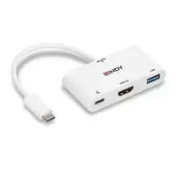 Lindy 43340 Adaptador gráfico USB 3840 x 2160 Pixeles Blanco