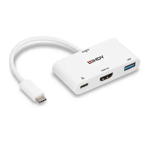 Lindy 43340 Adaptador gráfico USB 3840 x 2160 Pixeles Blanco
