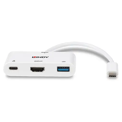 Lindy 43340 Adaptador gráfico USB 3840 x 2160 Pixeles Blanco
