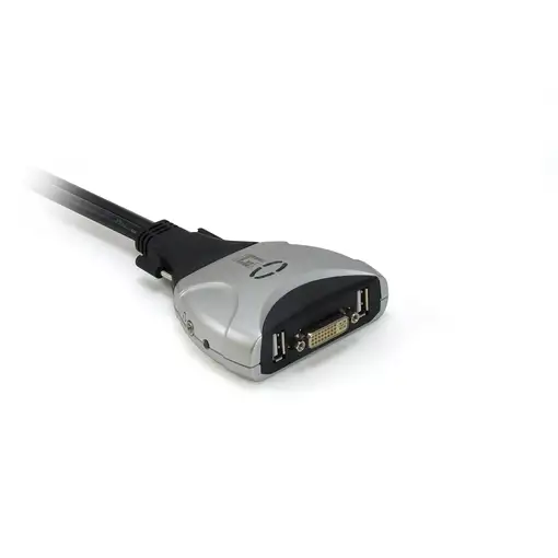 LevelOne KVM de 2 puertos, DVI, USB, Audio