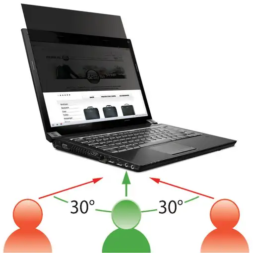 Mobilis 016233 filtro para monitor 39,6 cm (15.6") Portátil Filtro de privacidad p