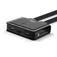 Lindy 42345 interruptor KVM Montaje en rack Negro