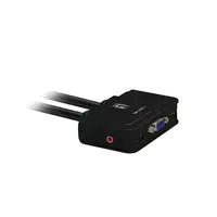 LevelOne KVM de 2 puertos, VGA, USB, Audio