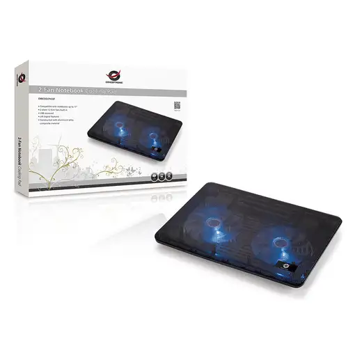 Conceptronic CNBCOOLPAD2F almohadilla fría 39,6 cm (15.6") Negro