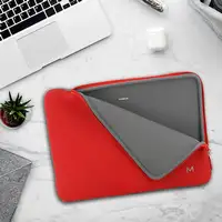 Mobilis 049019 maletines para portátil 35,6 cm (14") Funda Gris, Rojo