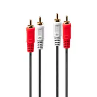 Lindy 35660 cable de audio 1 m 2 x RCA Rojo, Blanco
