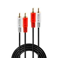 Lindy 35660 cable de audio 1 m 2 x RCA Rojo, Blanco