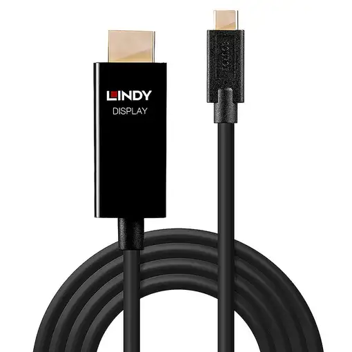 Lindy 43291 adaptador de cable de vídeo 1 m USB Tipo C HDMI tipo A (Estándar) Negr