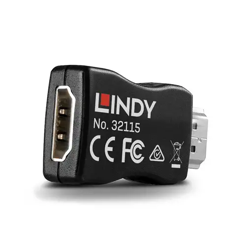 Lindy 32115 cambiador de género para cable HDMI Negro
