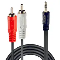 Lindy 35681 cable de audio 2 m 3,5mm 2 x RCA Negro, Rojo, Blanco