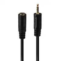 Lindy 35698 cable de audio 0,2 m 2,5mm 3,5mm Negro