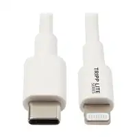 Tripp Lite M102-003-WH Cable de Sincronización y Carga USB C a Lightning, Certific