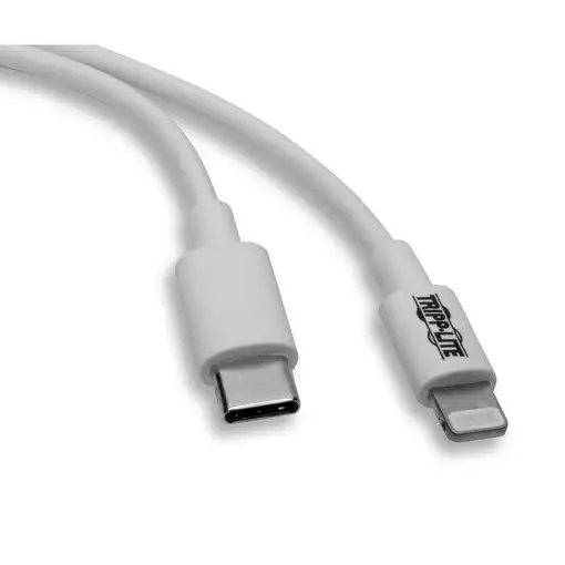 Tripp Lite M102-003-WH Cable de Sincronización y Carga USB C a Lightning, Certific