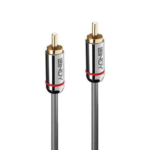 Lindy 35339 cable de audio 1 m RCA Antracita