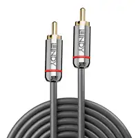 Lindy 35339 cable de audio 1 m RCA Antracita