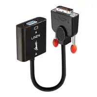 Lindy 38189 adaptador de cable de vídeo 0,1 m DVI-D VGA (D-Sub) Negro