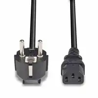 Lindy 30336 cable de transmisión Negro 3 m CEE7/7 C13 acoplador