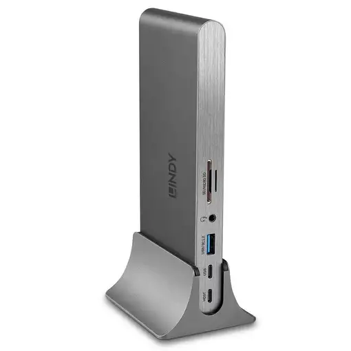 Lindy 43349 base para portátil y replicador de puertos Alámbrico USB 3.2 Gen 1 (3.