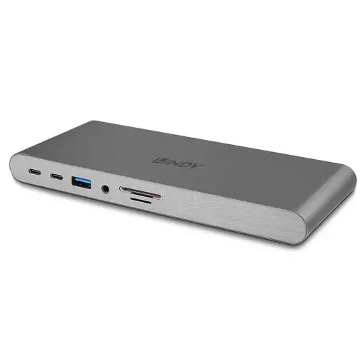 Lindy 43349 base para portátil y replicador de puertos Alámbrico USB 3.2 Gen 1 (3.