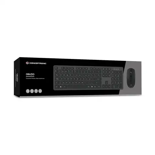 Conceptronic ORAZIO01ES teclado Ratón incluido Oficina RF inalámbrico QWERTY Españ