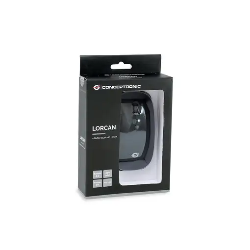 Conceptronic LORCAN01B ratón Oficina Ambidextro Bluetooth Óptico 1600 DPI