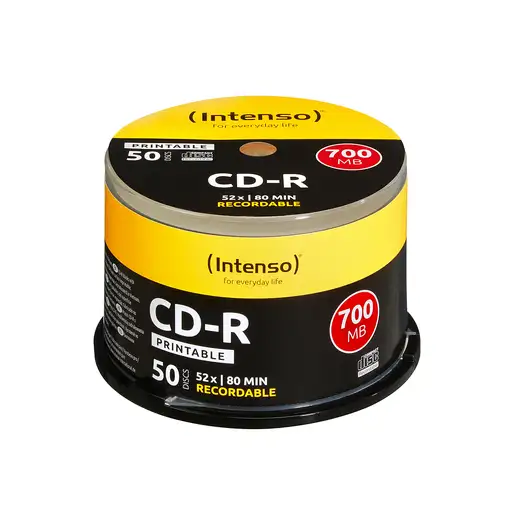 Intenso 1801125 CD en blanco CD-R 700 MB 52x 50 pieza(s)