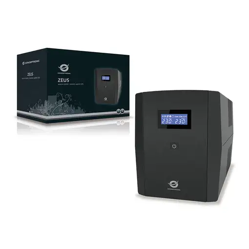 Conceptronic ZEUS03EM sistema de alimentación ininterrumpida (UPS) Línea interacti