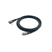 Equip 128891 Cable USB 2.0 C a C en ángulo de 90°, M/M, 1,0 m, PD 100 W, negro