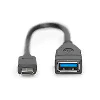 Digitus Cable adaptador USB Type-C, OTG, Type-C a A