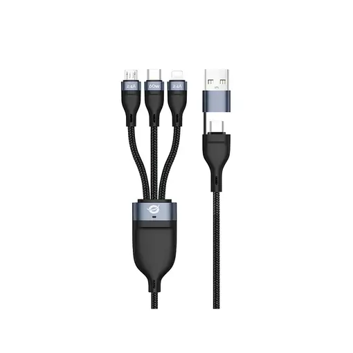 Conceptronic ETTA05B15 cable USB USB 2.0 1,5 m USB C USB C/Micro-USB B/Lightning N