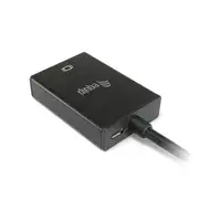 Equip 119038 adaptador de cable de vídeo 0,2 m VGA (D-Sub) + 3,5mm DVI-D + USB Neg