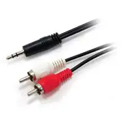 Equip 14709207 cable de audio 2,5 m 3,5mm 2 x RCA Negro