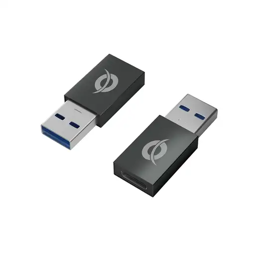Conceptronic DONN10G cambiador de género para cable USB A USB C Negro