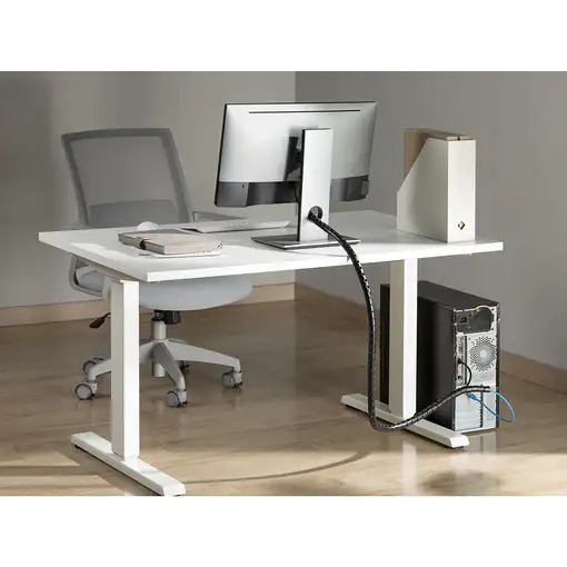 Equip 650868 organizador de cables Escritorio Pasacables Negro