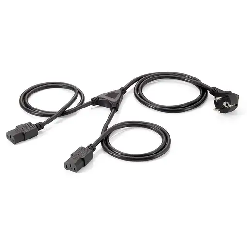 Equip 112220 Negro 1,8 m Enchufe tipo F Acoplador C13 2 x