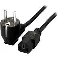 Equip 112120 Negro 1,8 m C13 acoplador CEE7/4