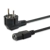 Equip 112121 Negro 3 m Enchufe tipo F C13 acoplador