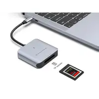 Conceptronic BIAN08G lector de tarjeta USB 3.2 Gen 2 Type-C Gris