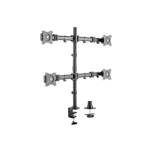 Equip Soporte articulado de sobremesa para monitor cuádruple de 13"-27
