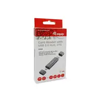 Equip 245460 lector de tarjeta USB 3.2 Gen 1 (3.1 Gen 1) Type-A/Type-C Gris
