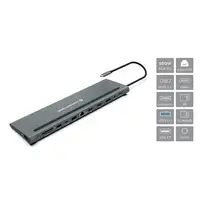 Conceptronic DONN17G base para portátil y replicador de puertos Alámbrico USB 3.2