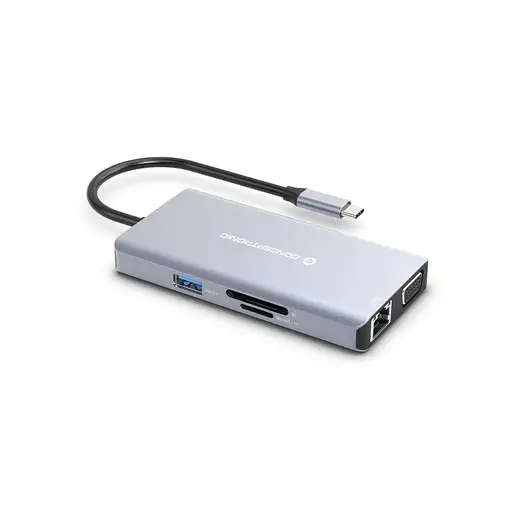 Conceptronic DONN20G Alámbrico USB 3.2 Gen 1 (3.1 Gen 1) Type-C Gris