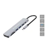 Conceptronic DONN19G base para portátil y replicador de puertos Alámbrico USB 3.2