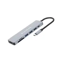 Conceptronic DONN19G base para portátil y replicador de puertos Alámbrico USB 3.2