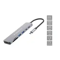 Conceptronic DONN28G base para portátil y replicador de puertos Alámbrico USB 3.2