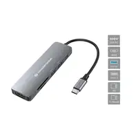 Conceptronic DONN11G base para portátil y replicador de puertos Alámbrico USB 3.2