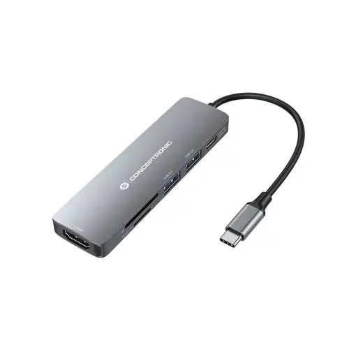 Conceptronic DONN11G base para portátil y replicador de puertos Alámbrico USB 3.2